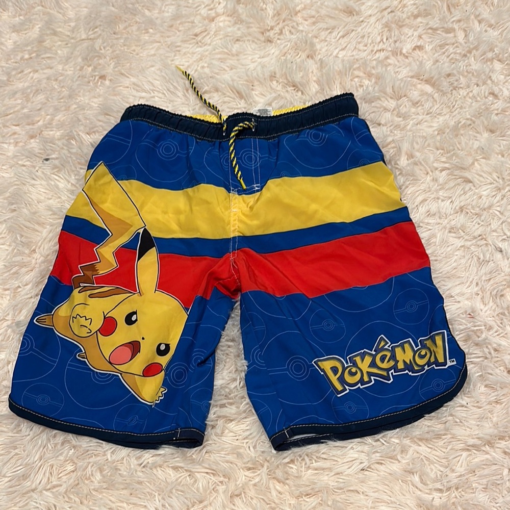 Boys Pokemon Pikachu Swim Shorts size 10/12